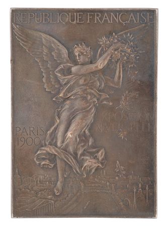Lot #3106 Paris 1900 Olympics Silvered Bronze