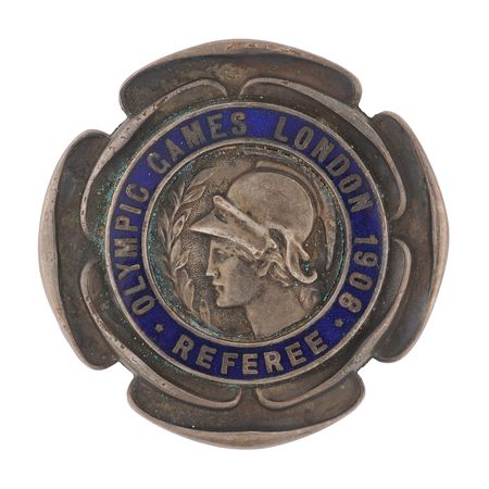 Lot #3136 London 1908 Olympics Referee Badge