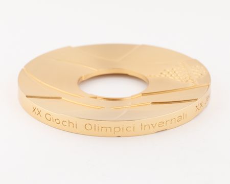 Lot #3099 Torino 2006 Winter Olympics Gold Winner's Medal for Cross-Country Skiing - Image 5