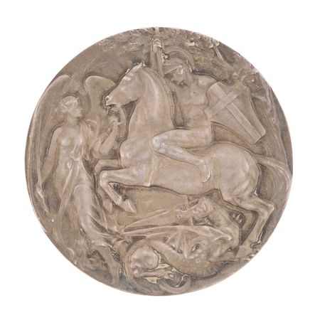 Lot #3058 London 1908 Olympics Silver Winner's Medal for Sailing - Image 2