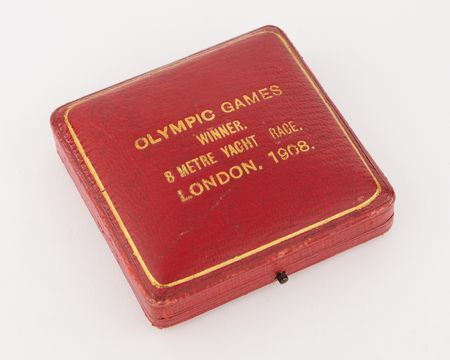 Lot #3058 London 1908 Olympics Silver Winner's Medal for Sailing - Image 5