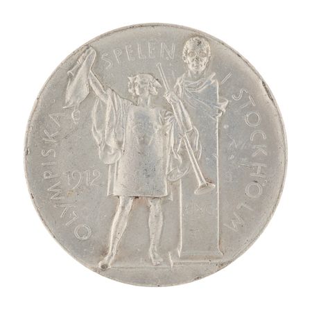 Lot #3060 Stockholm 1912 Olympics Silver Winner's Medal - Image 2