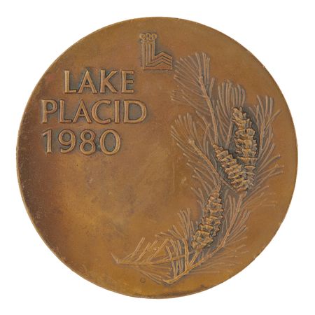 Lot #3086 Lake Placid 1980 Winter Olympics Sample Bronze Winner's Medal - Image 2