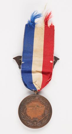 Lot #3052 St. Louis 1904 Olympics Bronze AAU Winner's Medal for Junior Discus - Image 2