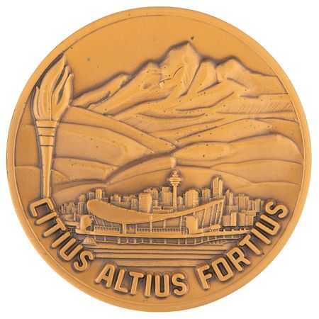 Lot #3123 Calgary 1988 Winter Olympics Bronze Participation Medal - Image 2