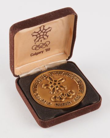 Lot #3123 Calgary 1988 Winter Olympics Bronze Participation Medal - Image 3