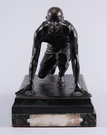 Lot #3271 Paavo Nurmi's Antwerp 1920 Olympic 10,000-Meter Victory Trophy Presented by Pierre de Coubertin - Image 2