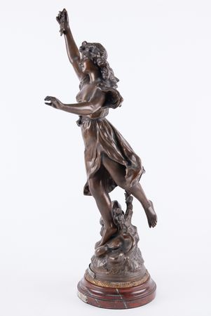 Lot #3265 Paris 1900 Olympics Bronze Presentation Trophy Awarded to IOC Founder Ferenc Kemény by Pierre de Coubertin (1904) - Image 4