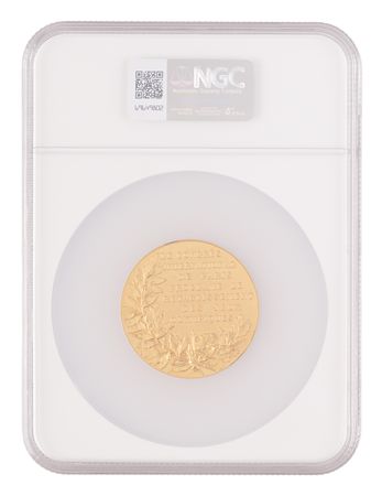 Lot #3264 Paris 1894 First Olympic Congress Gilt Bronze Commemorative Medal - From the Collection of Olympic Executive Javier Gómez-Navarro - Image 2