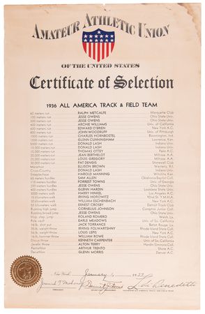 Lot #3249 Archie Williams: Extensive Archive of a 1936 Berlin Olympic Gold Medalist and Tuskegee Airman - Image 4