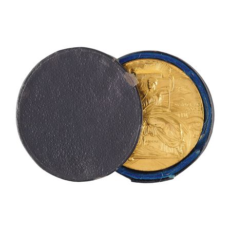 Lot #3104 Athens 1896 Olympics Gilt Bronze Participation Medal - Image 4