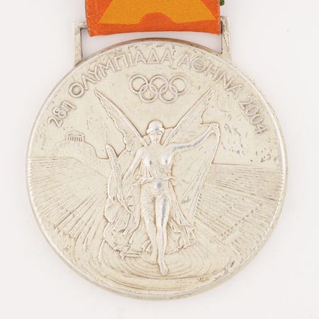 Lot #3097 Athens 2004 Summer Olympics Silver Winner's Medal for Taekwondo - Image 3