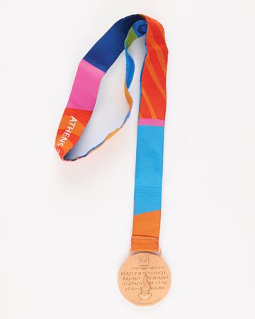Lot #3098 Athens 2004 Summer Olympics Bronze Winner's Medal for Men's Shot Put - Awarded to Denmark's Joachim Olsen Before His Elevation to Silver - Image 2