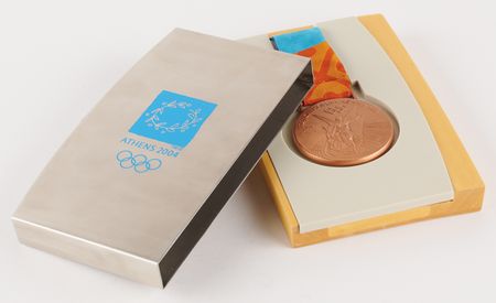 Lot #3098 Athens 2004 Summer Olympics Bronze Winner's Medal for Men's Shot Put - Awarded to Denmark's Joachim Olsen Before His Elevation to Silver - Image 6