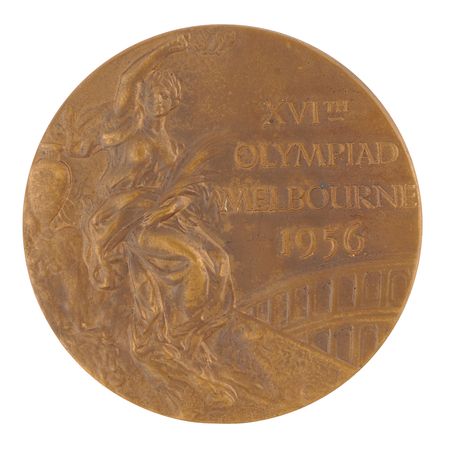 Lot #3078 Melbourne 1956 Summer Olympics Bronze Winner's Medal with Original Presentation Case - Image 1
