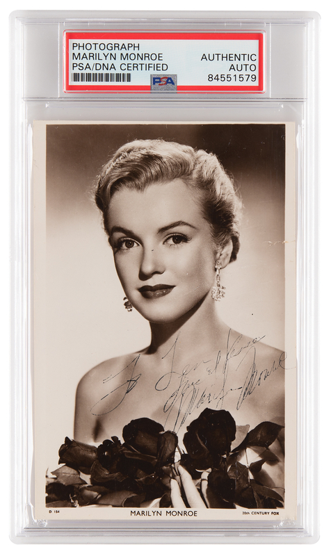 Lot 634 Marilyn Monroe Signed Photograph