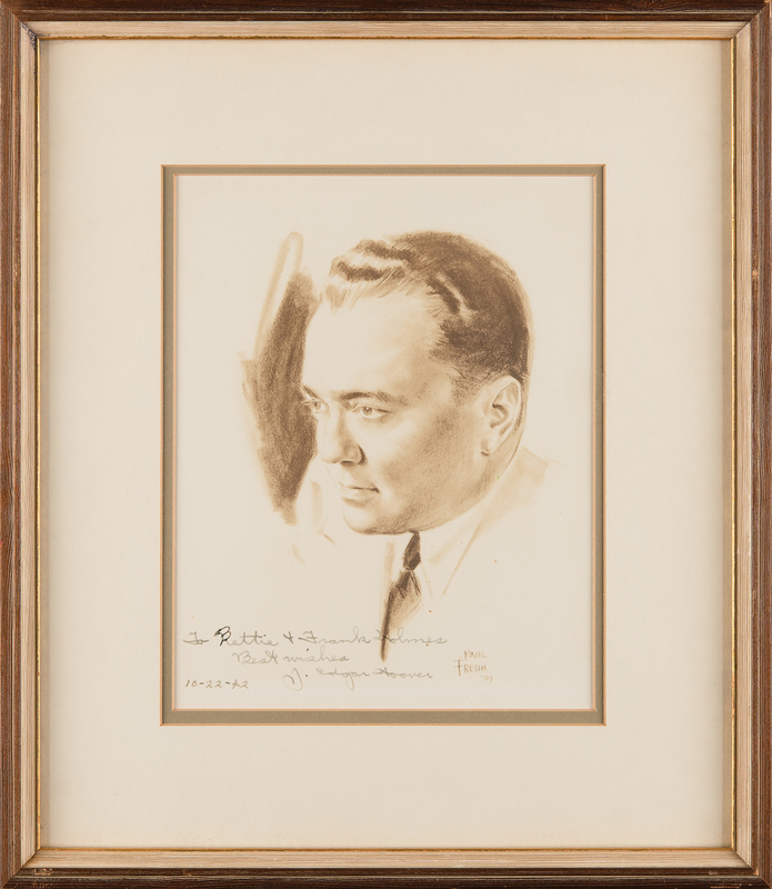 Lot 232 J. Edgar Hoover Signed Photograph