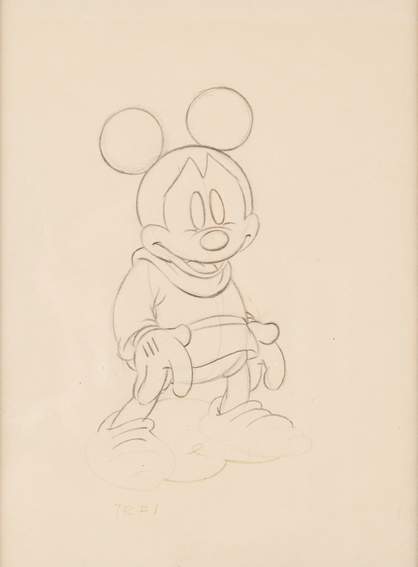 Lot 293 Mickey Mouse production drawing from Brave Little Tailor