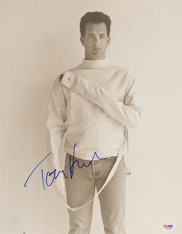 Lot 547 Tom Hanks Signed Oversized Photograph