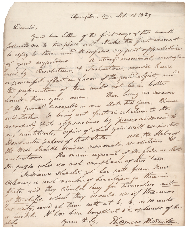 Lot 166 Thomas Hart Benton Autograph Letter Signed: 