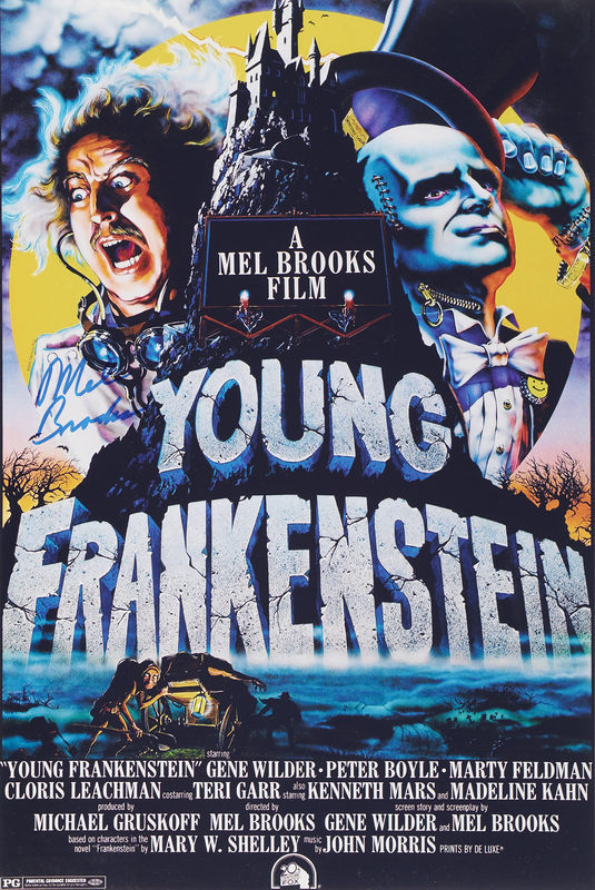 Lot 480 Mel Brooks Signed Oversized Photograph - Young Frankenstein