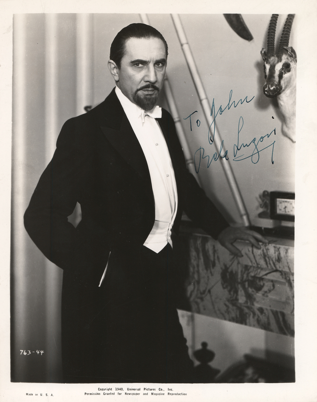 Lot 602 Bela Lugosi Signed Photograph