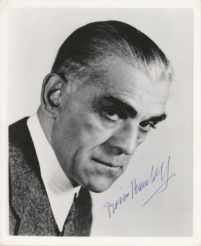 Lot 579 Boris Karloff Signed Photograph