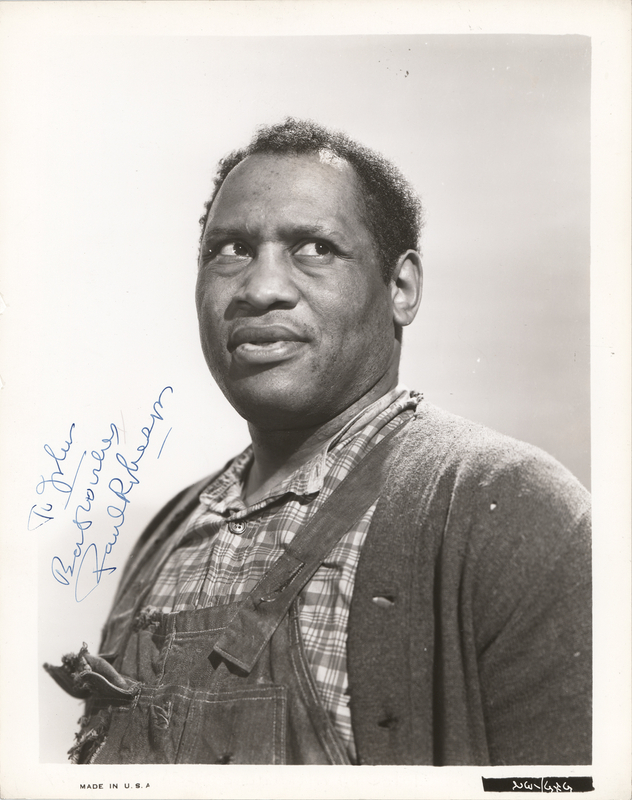 Lot 697 Paul Robeson Signed Photograph
