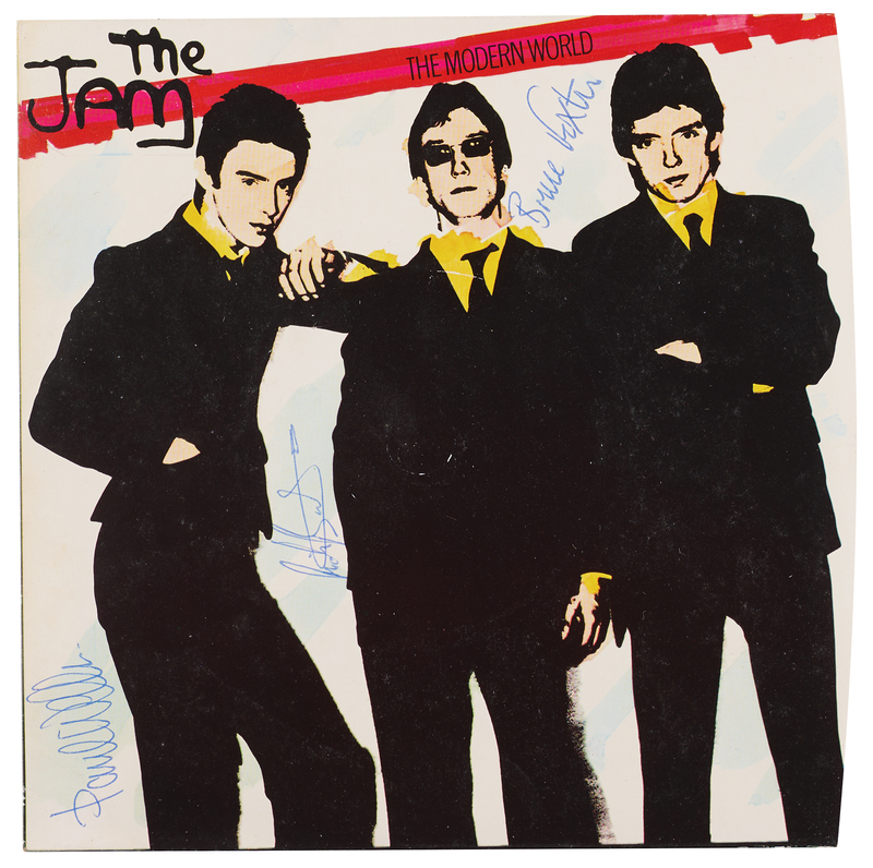 Lot 439 The Jam Signed 45 RPM Single Record - 'The Modern World'