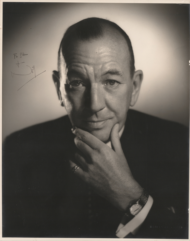 Lot 502 Noel Coward Oversized Signed Photograph to Glenn Ford