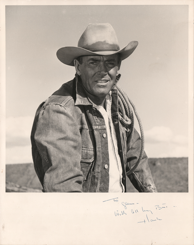 Lot 523 Henry Fonda Oversized Signed Photograph to Glenn Ford