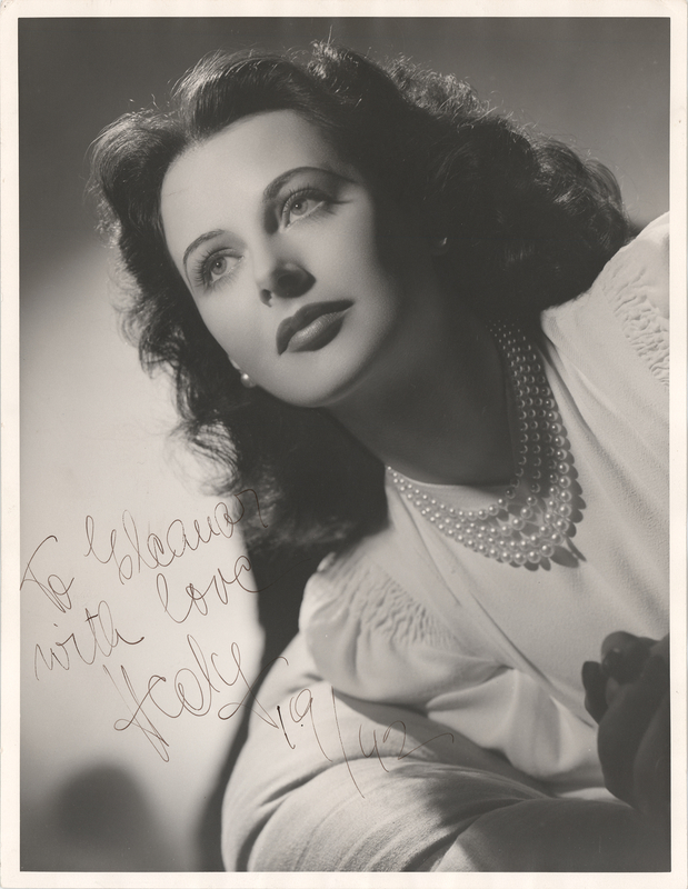 Lot 586 Hedy Lamarr Oversized Signed Photograph to Eleanor Powell