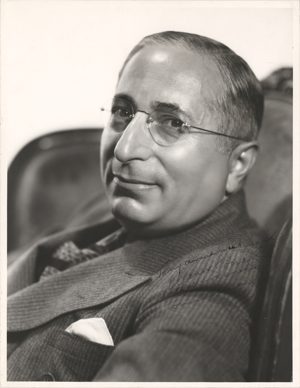 Lot 610 Louis B. Mayer Oversized Signed Photograph to Eleanor Powell