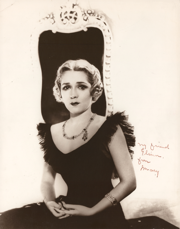Lot 683 Mary Pickford Oversized Signed Photograph to Glenn Ford