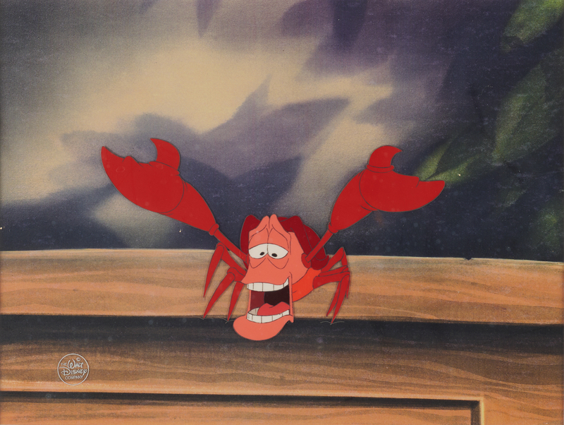 Lot 315 Sebastian production cel from The Little Mermaid
