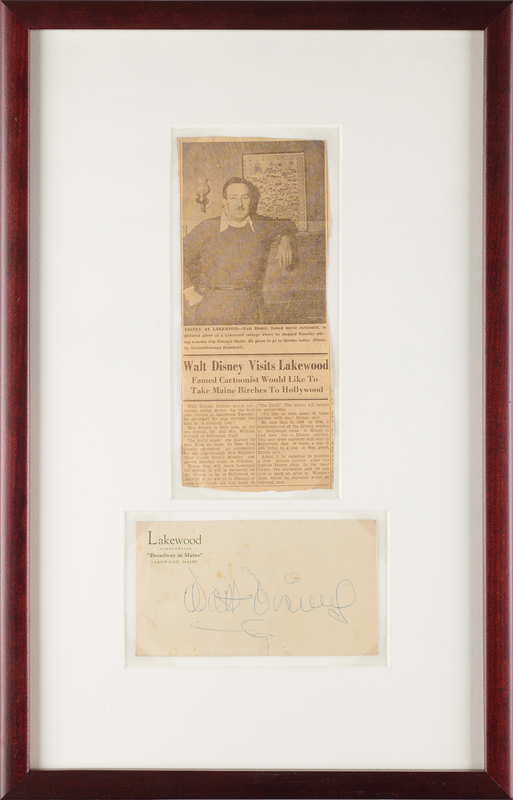 Lot 301 Walt Disney Signature