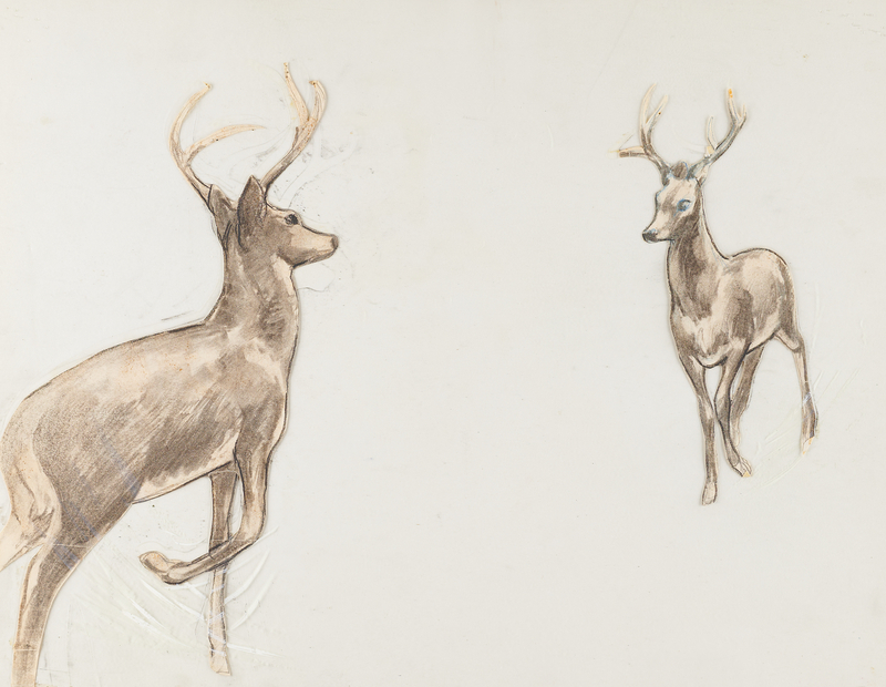 Lot 288 Deer test production cel from Bambi