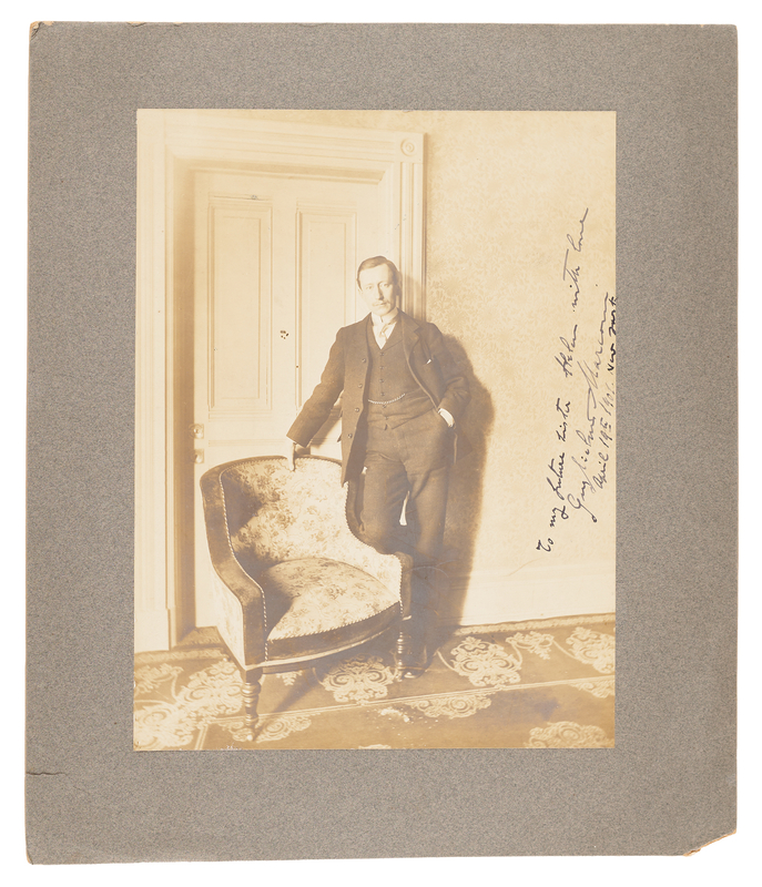 Lot 217 Guglielmo Marconi Signed Photograph to 
