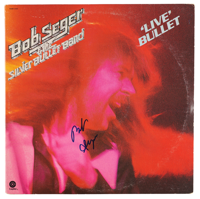 Lot 431 Bob Seger Signed Album - 'Live' Bullet