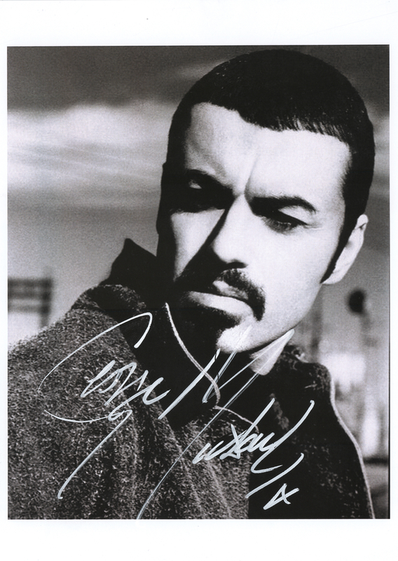 Lot 447 George Michael Signed Photograph