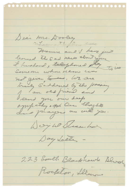 Lot 94 Dwight D. Eisenhower Autograph Draft Letter Signed