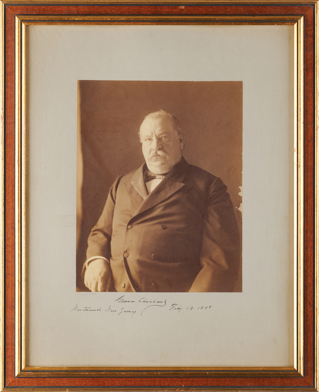 Lot 52 Grover Cleveland Oversized Signed Photograph
