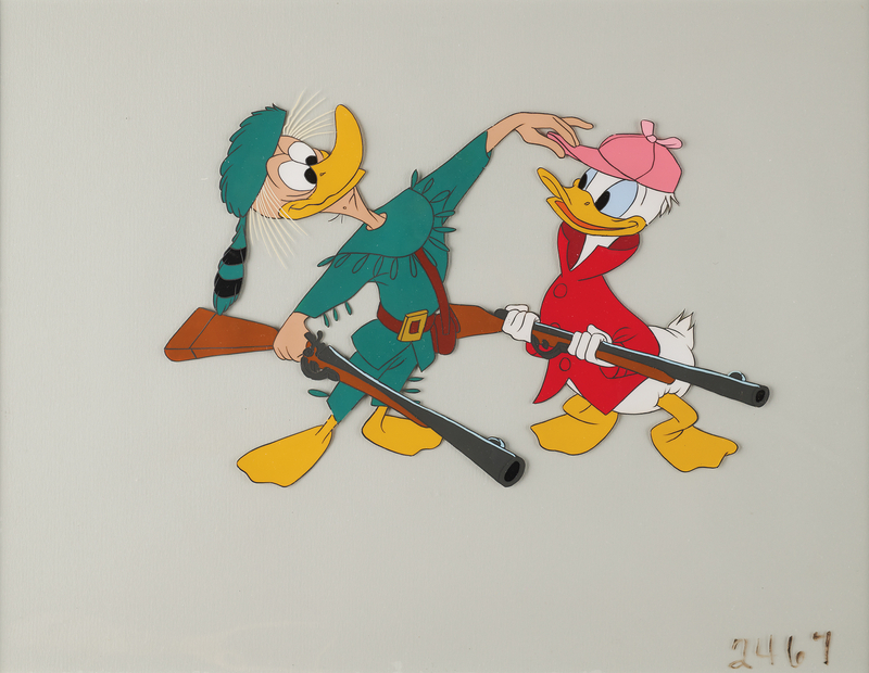 Lot 326 Donald Duck and Grandpa Duck production cel from No Hunting