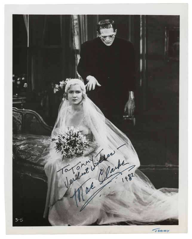 Lot 526 Frankenstein: Mae Clarke Signed Photograph