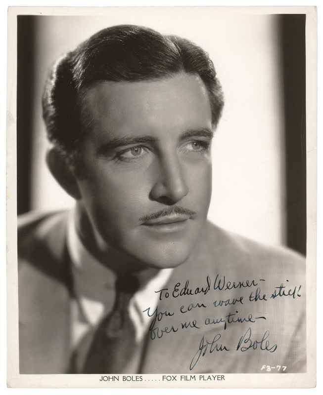 Lot 525 Frankenstein: John Boles Signed Photograph