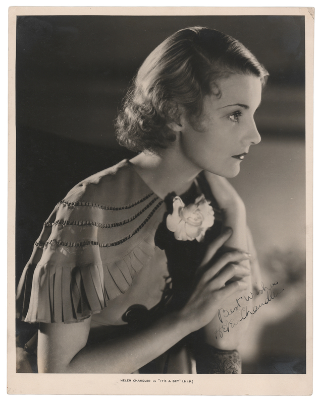 Lot 494 Helen Chandler Signed Photograph