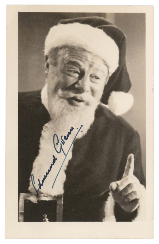 Lot 545 Edmund Gwenn Signed Photograph as Santa Claus from Miracle on 34th Street