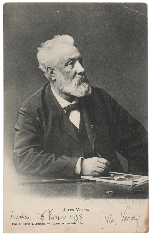 Lot 365 Jules Verne Signed Photograph
