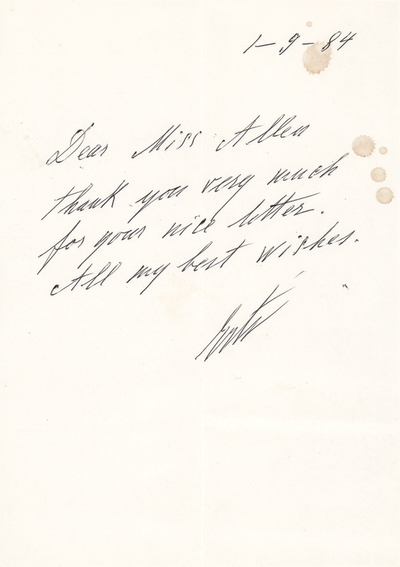 Lot 276 Erte Autograph Letter Signed