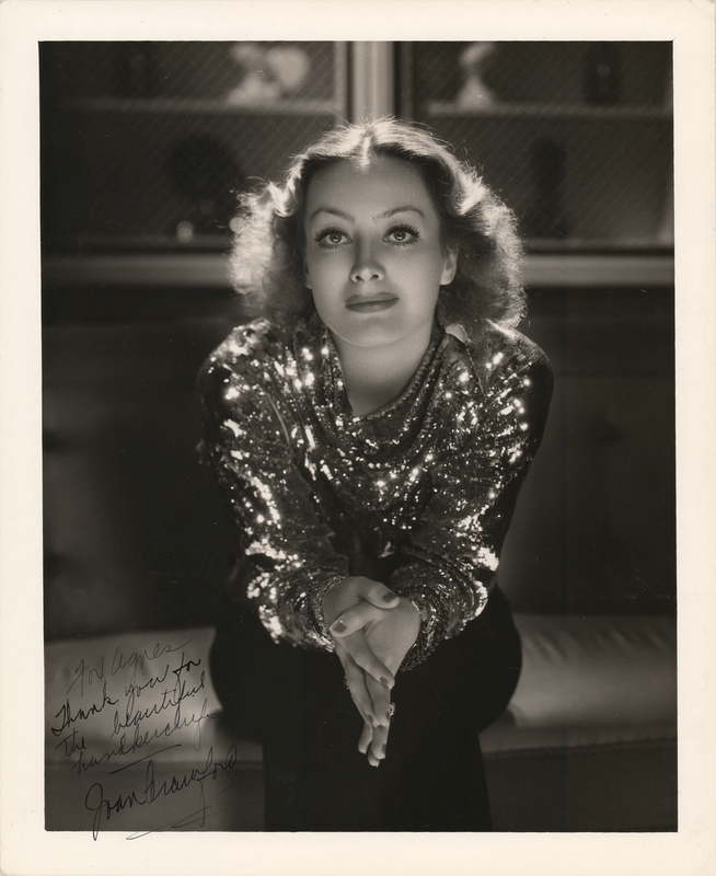 Lot 503 Joan Crawford Signed Photograph by George Hurrell
